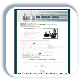 eine ganz einfache seite mit einen kurzen Newsletter um Kontakte zu bekommen